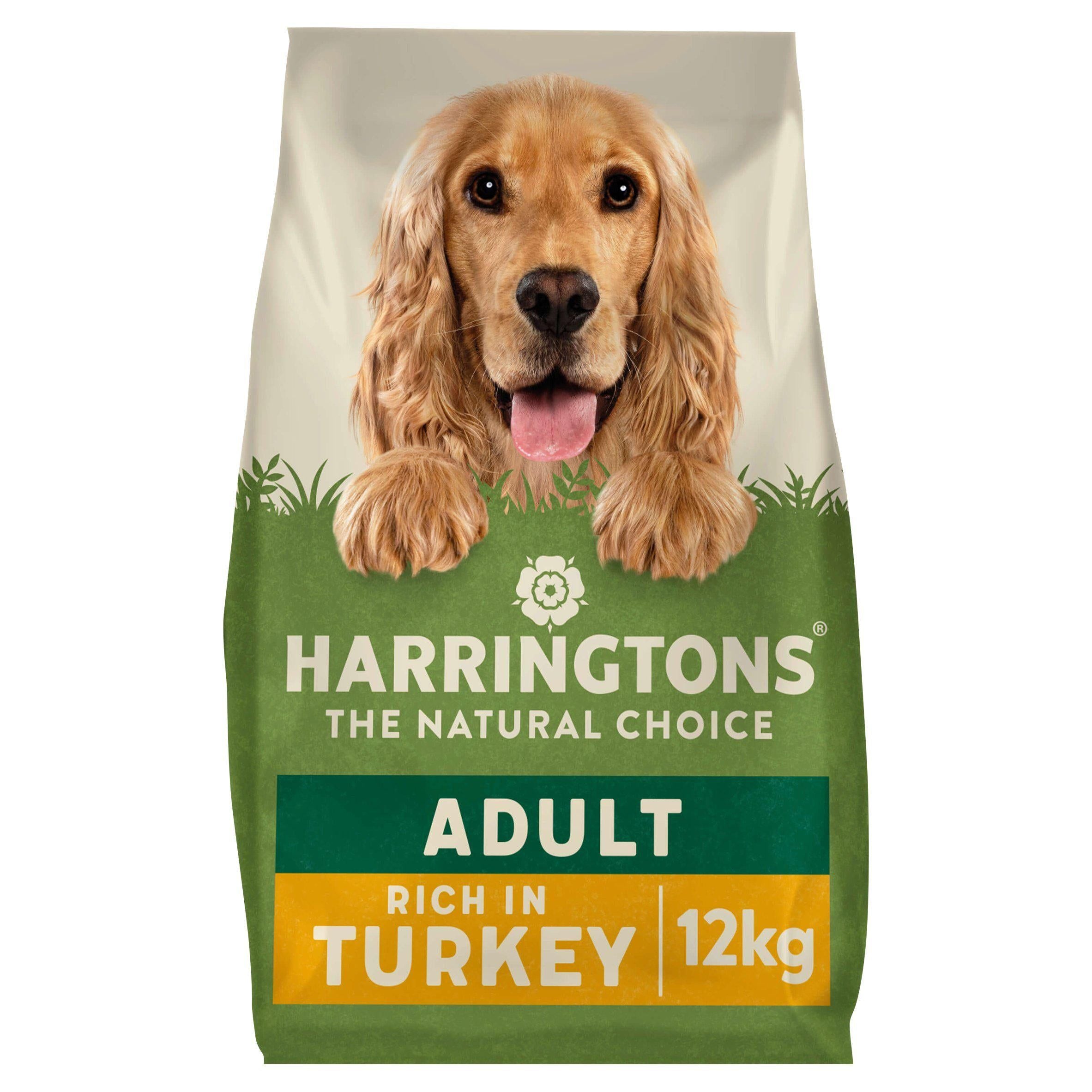 Harringtons Rich In Turkey with Veg Dry Adult Dog Food 12kg GOODS Sainsburys   