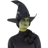 Smiffys black witch hat with buckle, UK version