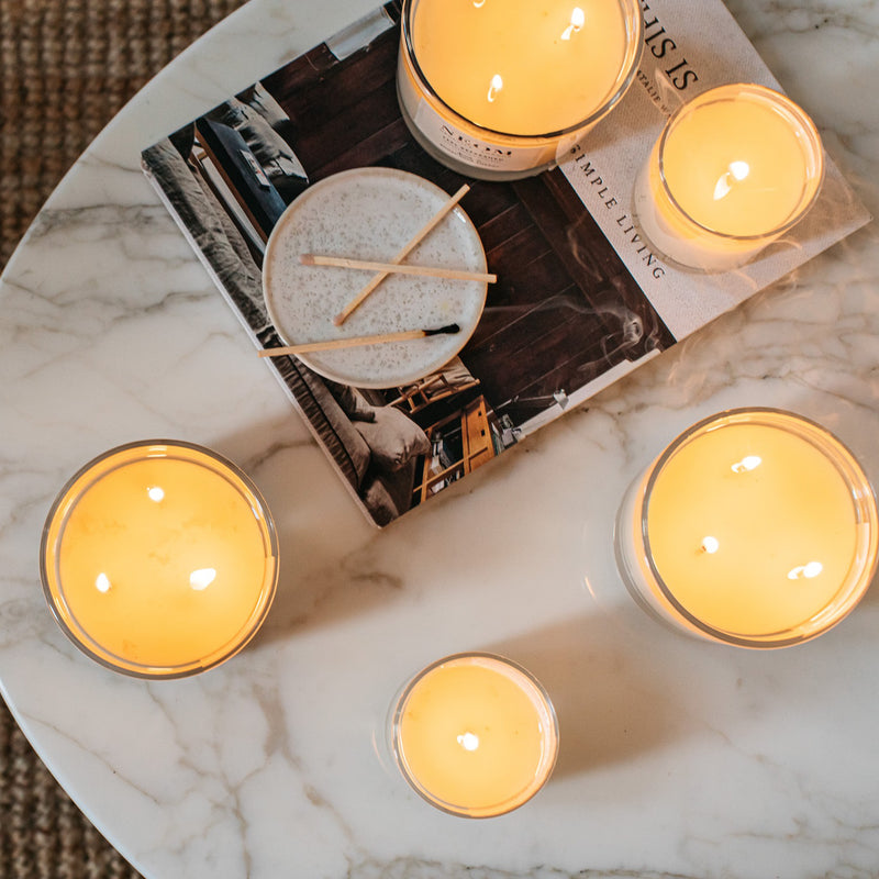 NEOM wellbeing candle trio with three scents - British product