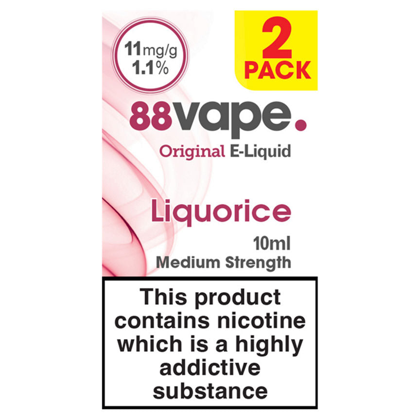 88Vape Original E-Liquid Liquorice