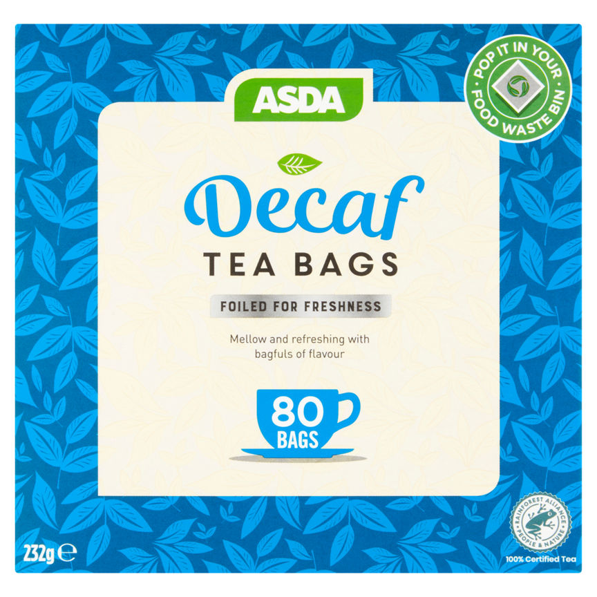 ASDA 80 Decaf Tea Bags