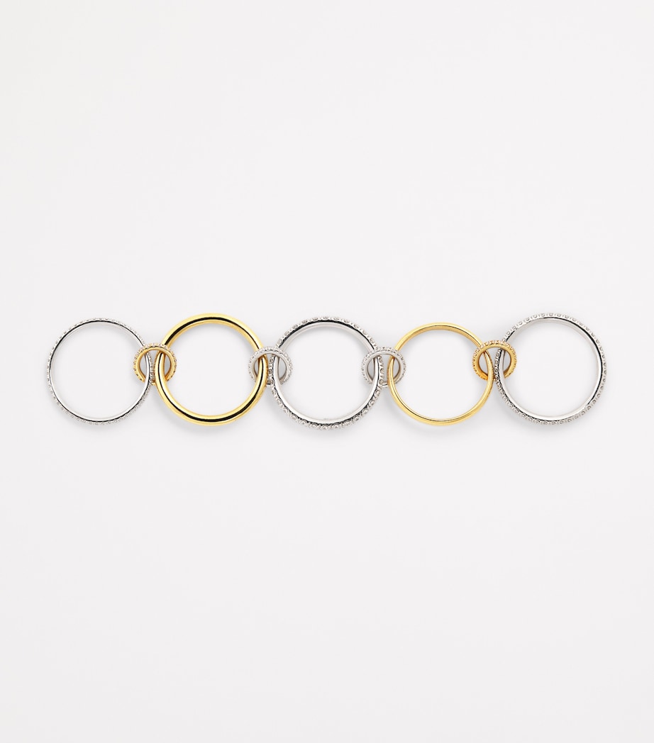 Spinelli Kilcollin Alia yellow gold white gold diamond ring (British brand)