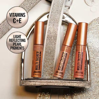 Superdrug Rimmel Multi Tasker Turbocharged Glow 006 It's Giving Glow Liquid Illuminator- Kjøp online hos McGrocer
