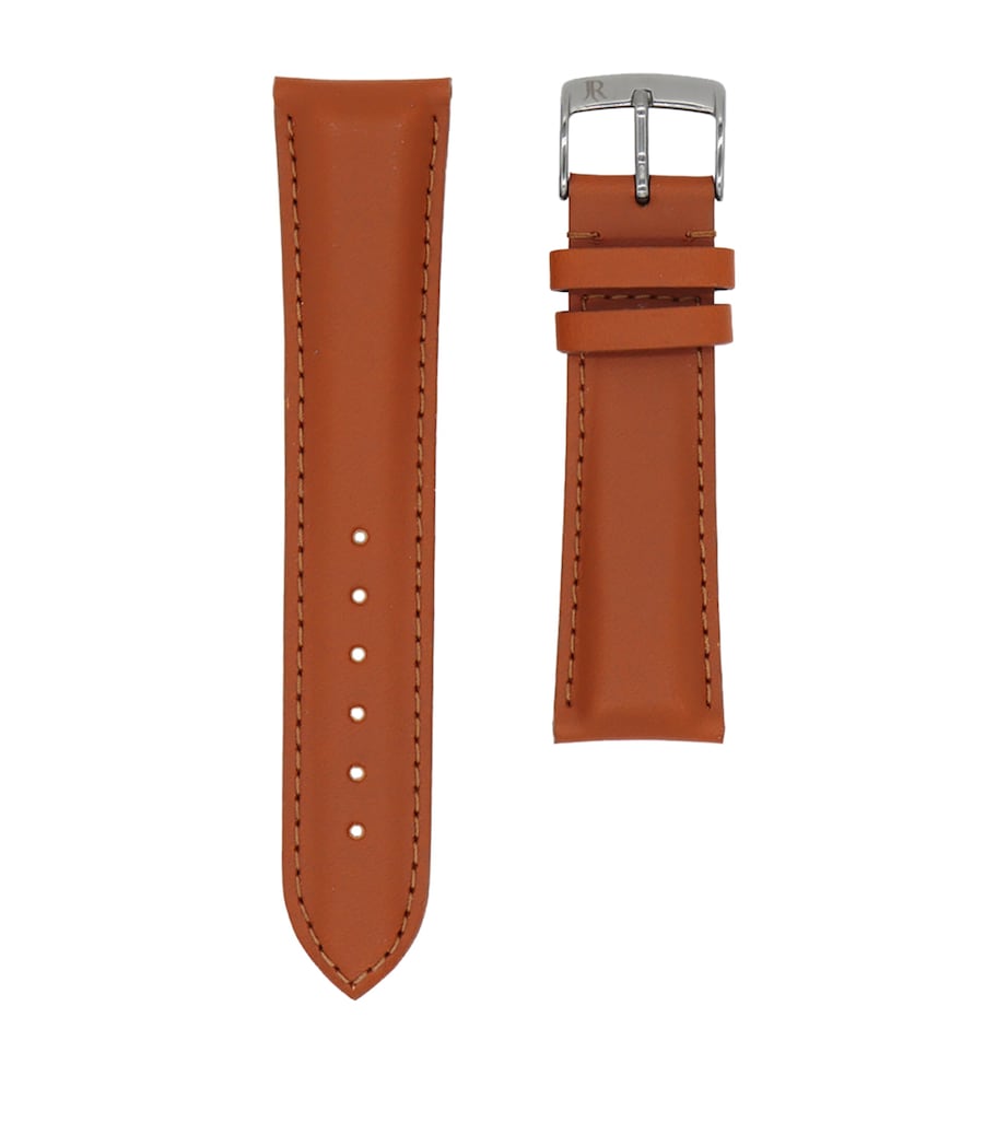 Jean Rousseau vegetable-tanned leather 16mm watch strap - British product