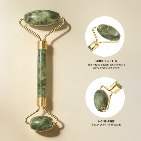 Livingandhome Gua Sha Jade Roller set, imported from the UK