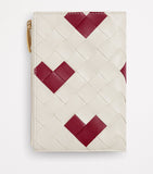 Bottega Veneta medium Intrecciato weave heart bi-fold wallet - British product