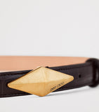 Jimmy Choo leather diamond clasp belt, UK version