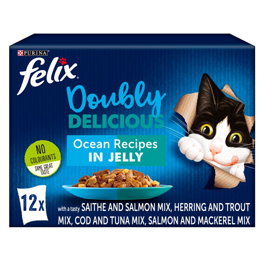 Felix As Good As It Looks Doubly Delicious Cat Food Ocean Recipes