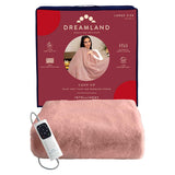 Dreamland Cosy Up Silky Soft Faux Fur Warming Throw Pink 160X120 Cm GOODS Boots   