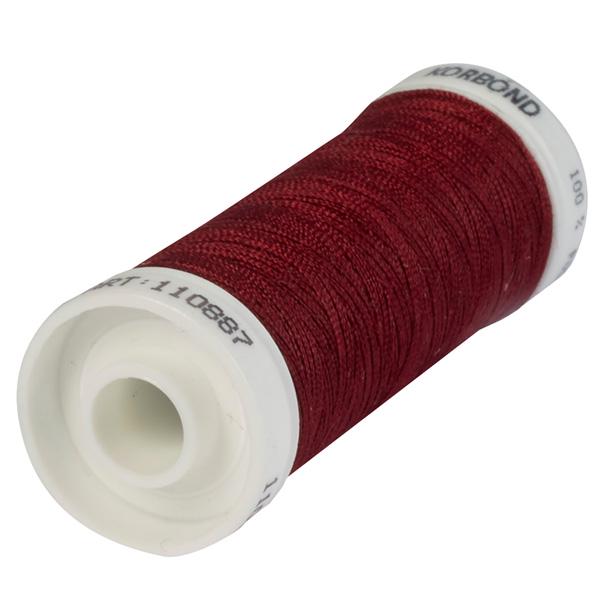 Korbond Deep Red Polyester Thread 100m