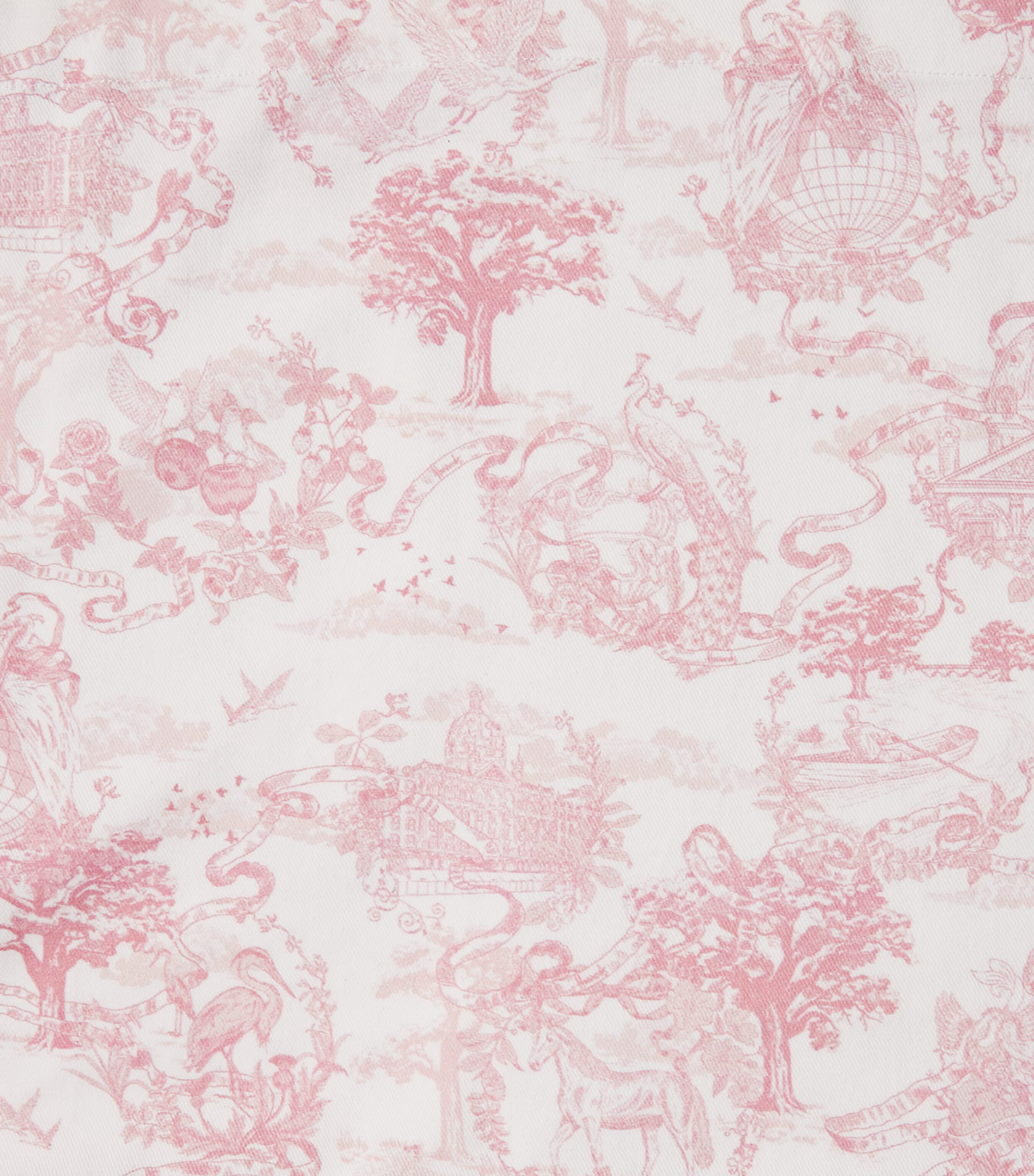 Harrods Cotton Embroidered Toile de Jouy tablecloth 160cm x 240cm, UK version