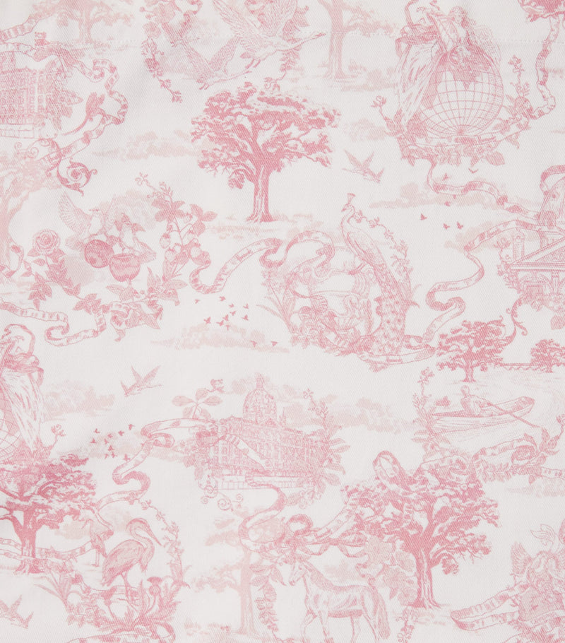 Harrods Cotton Embroidered Toile de Jouy tablecloth 160cm x 240cm, UK version