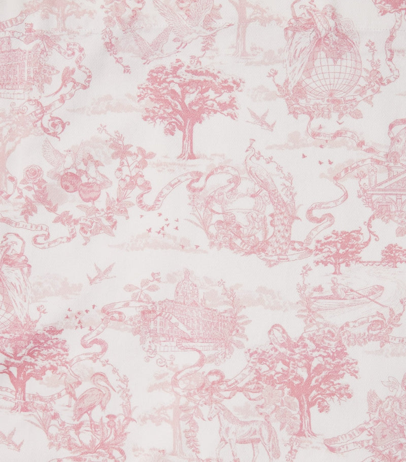 Harrods Cotton Embroidered Toile de Jouy Tablecloth (160cm x 240cm)