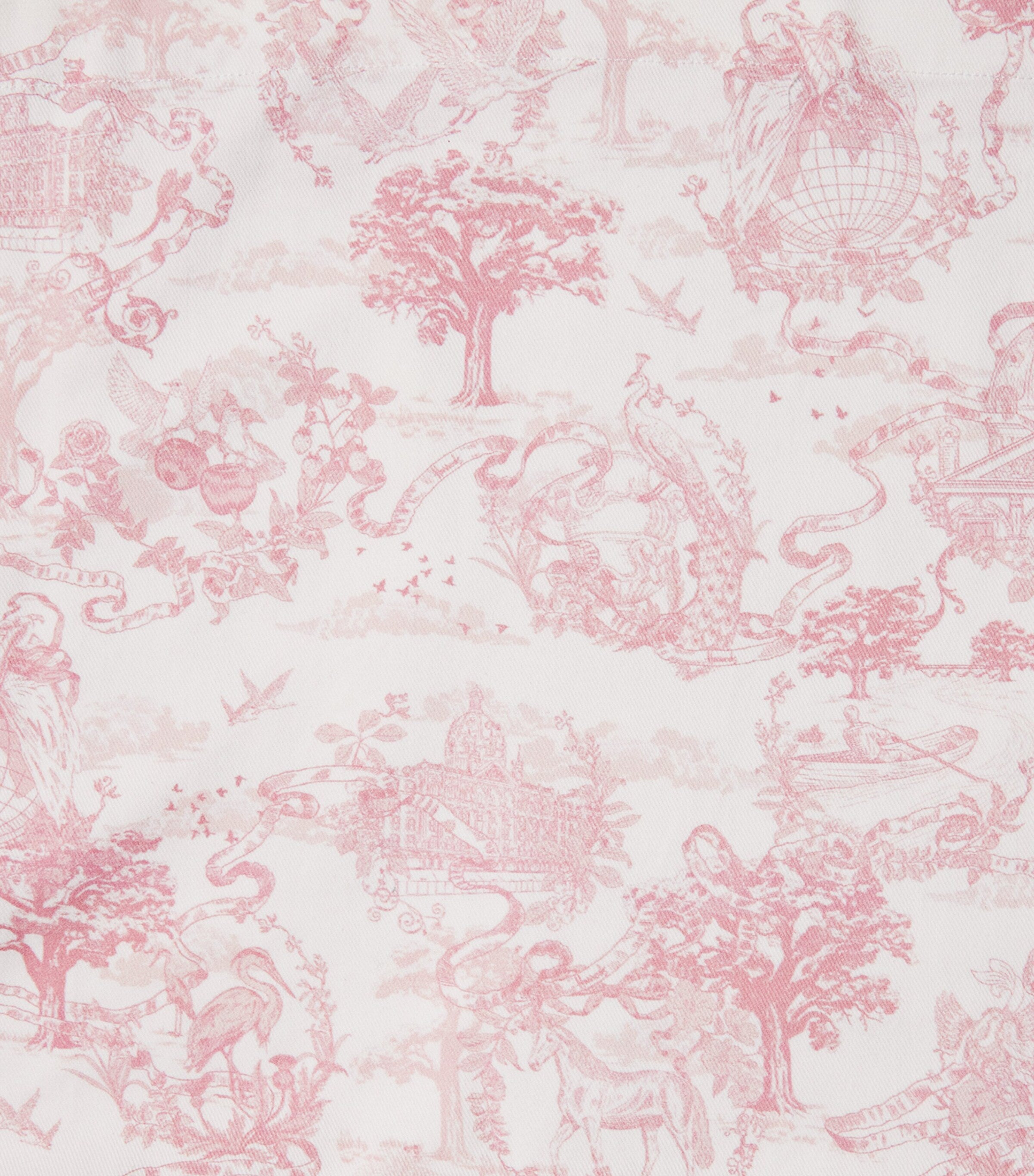 Harrods Cotton Embroidered Toile de Jouy tablecloth 160cm x 240cm, UK version