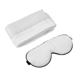 White Lotus 100% mulberry silk pillowcase and eye mask set, imported from the UK