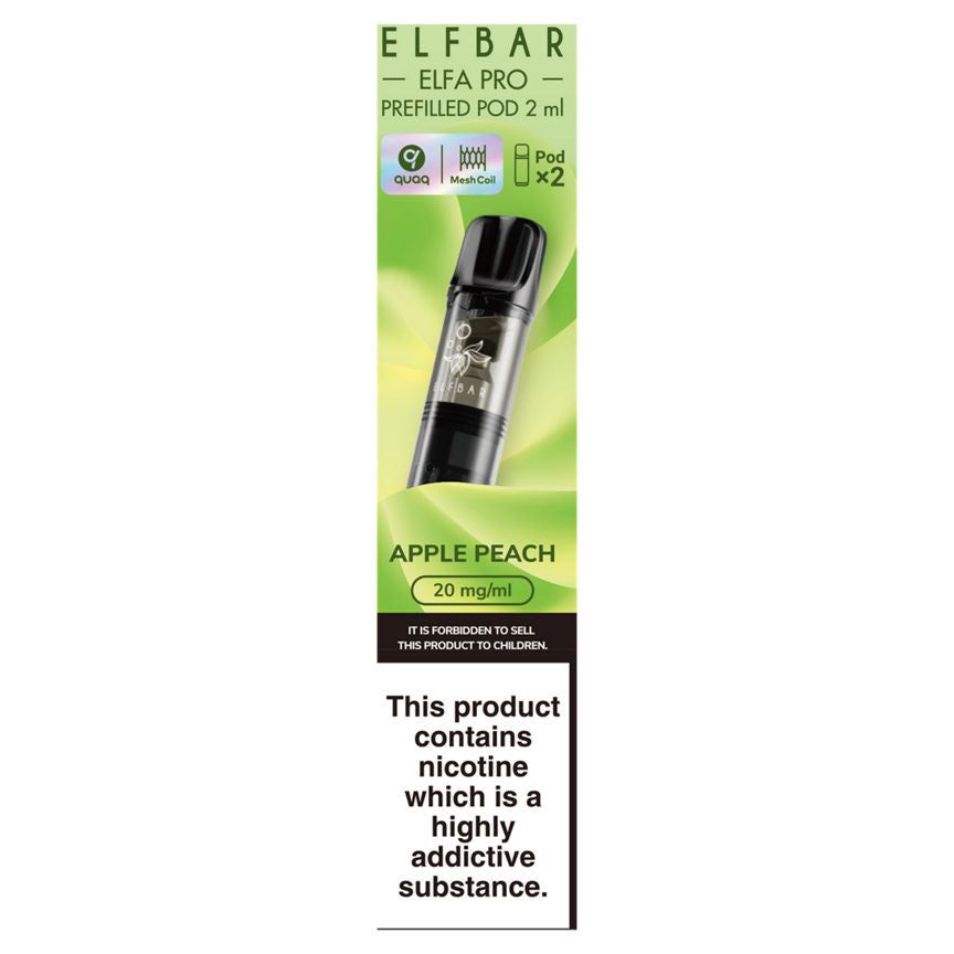 Elf Bar 2 Elfa Pro Prefilled Pod Apple Peach 2ml GOODS ASDA   