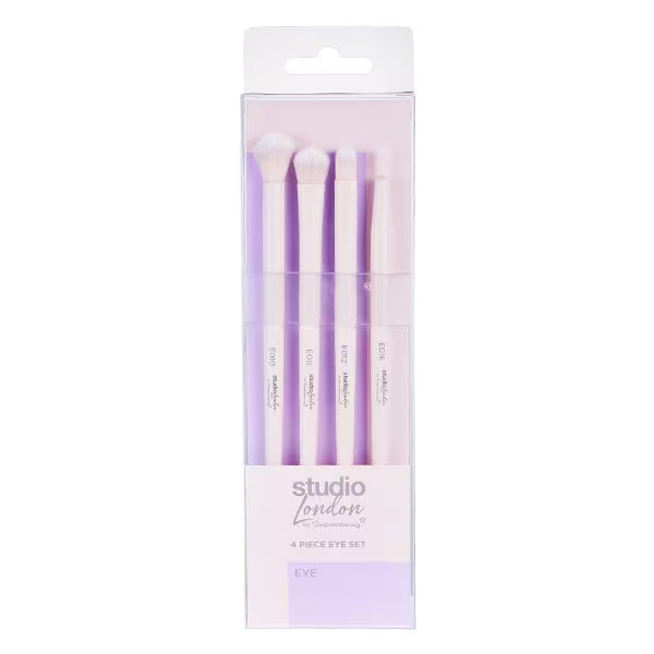 Studio London 4 Piece Eye Makeup Brush Set (British brand)