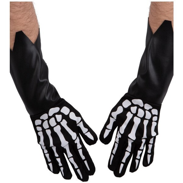 Smiffys skeleton gauntlet gloves adult costume accessory (British brand)