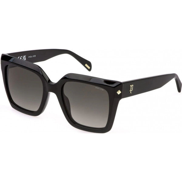 Police black acetate sunglasses SPLR26E 53mm - British product