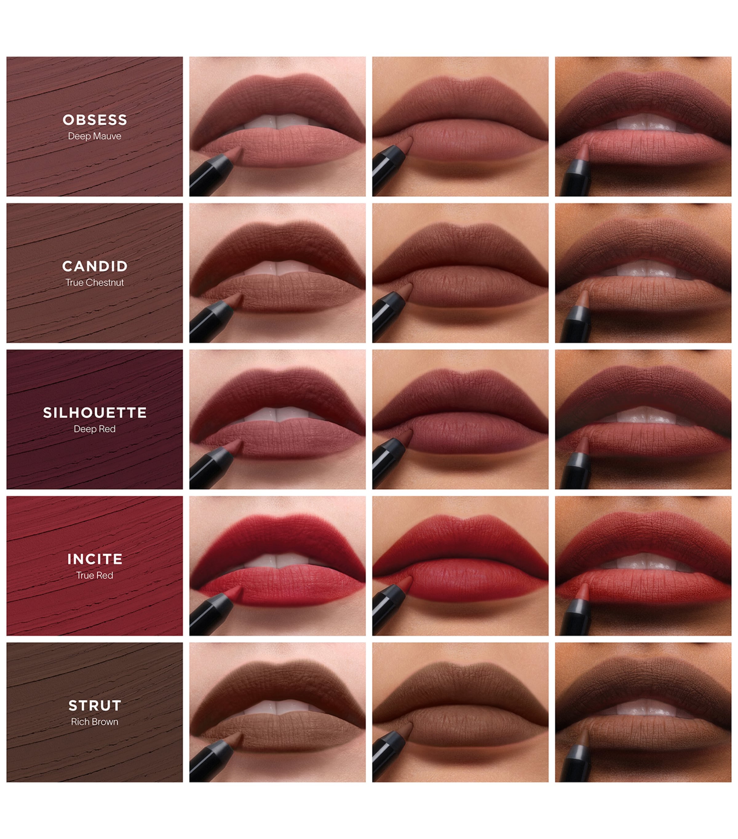 Hourglass Shape and Sculpt lip liner, UK version