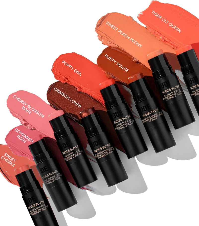 NUDESTIX Bloom Blush with dewy finish 7g, imported from the UK