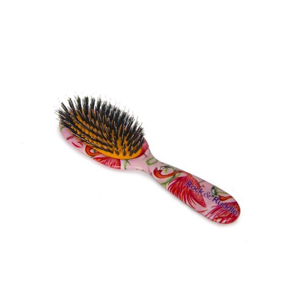 Rock & Ruddle Flamingos Small Mix Bristle Hairbrush