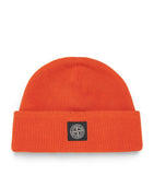 Stone Island compass patch beanie cotton knit - British product