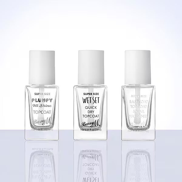 Barry M Wet Set Quick Dry Topcoat Super Size - British product
