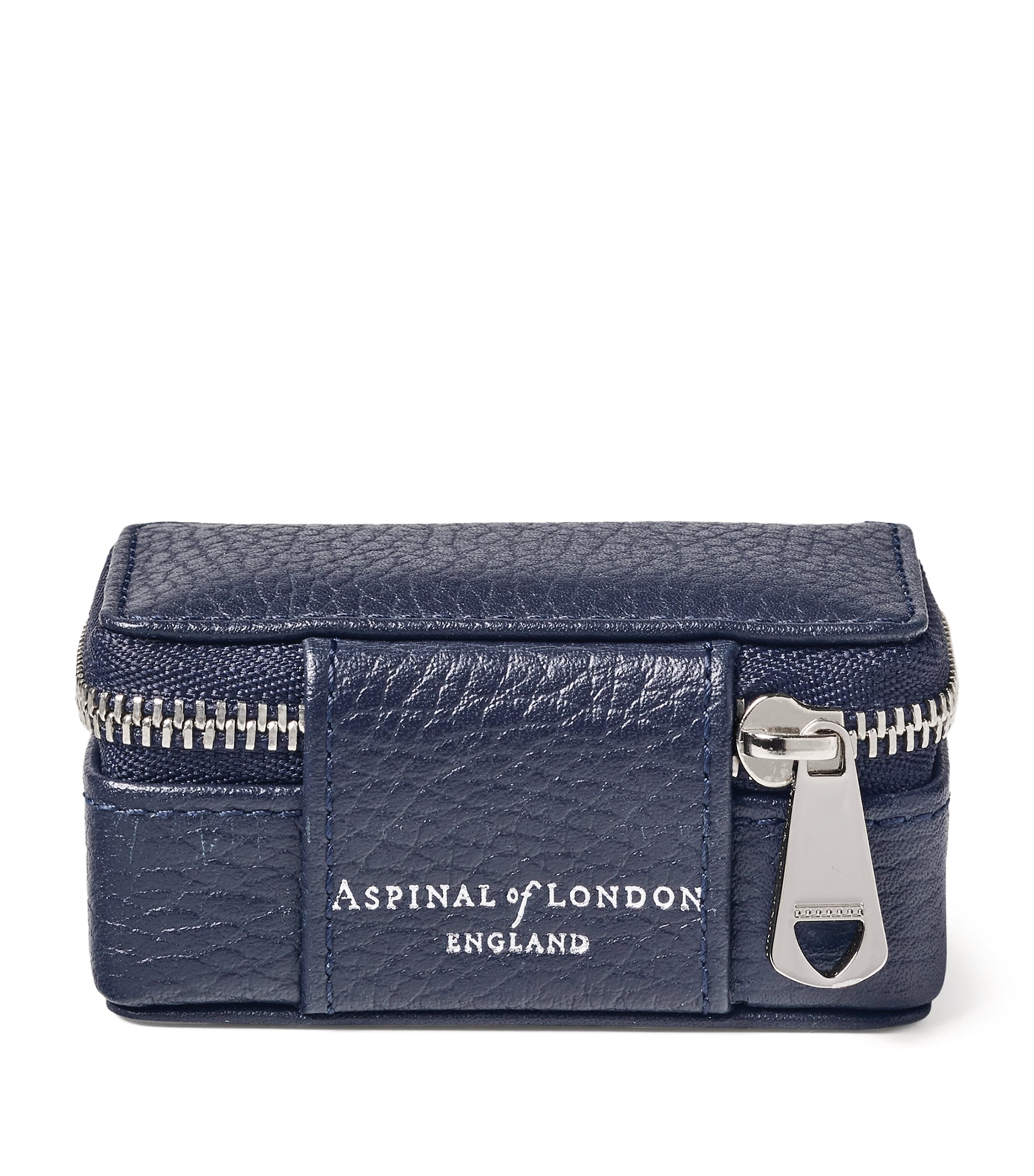 Aspinal of London small leather travel jewellery case - British product