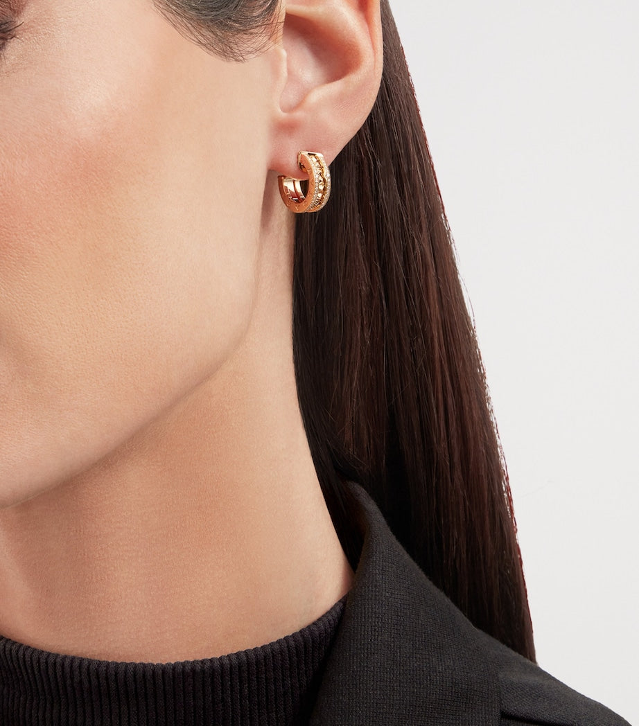 Bvlgari B.zero1 yellow gold diamond earrings - British product