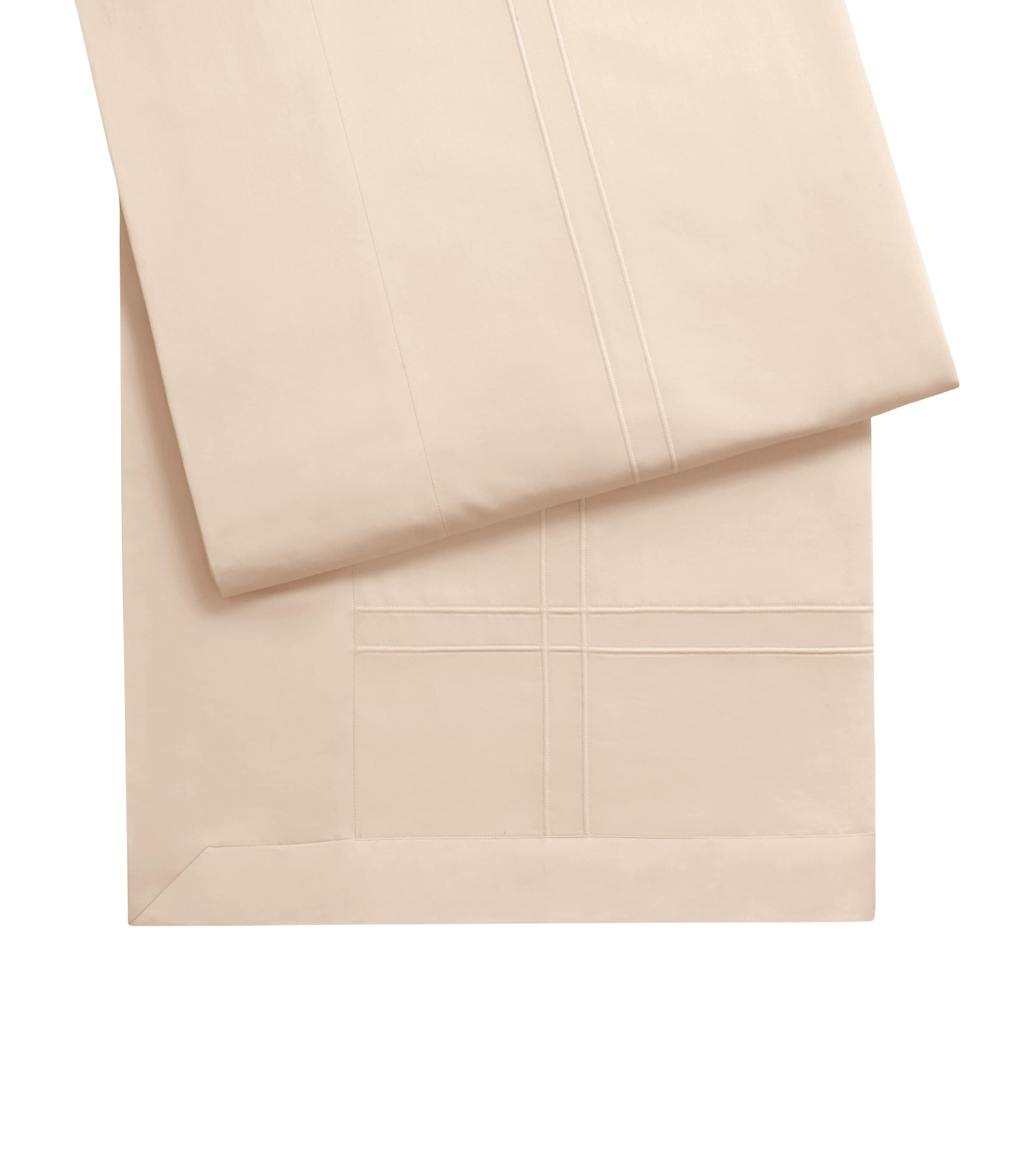 Yves Delorme double flat sheet in cotton sateen 240cm x 320cm (British brand)
