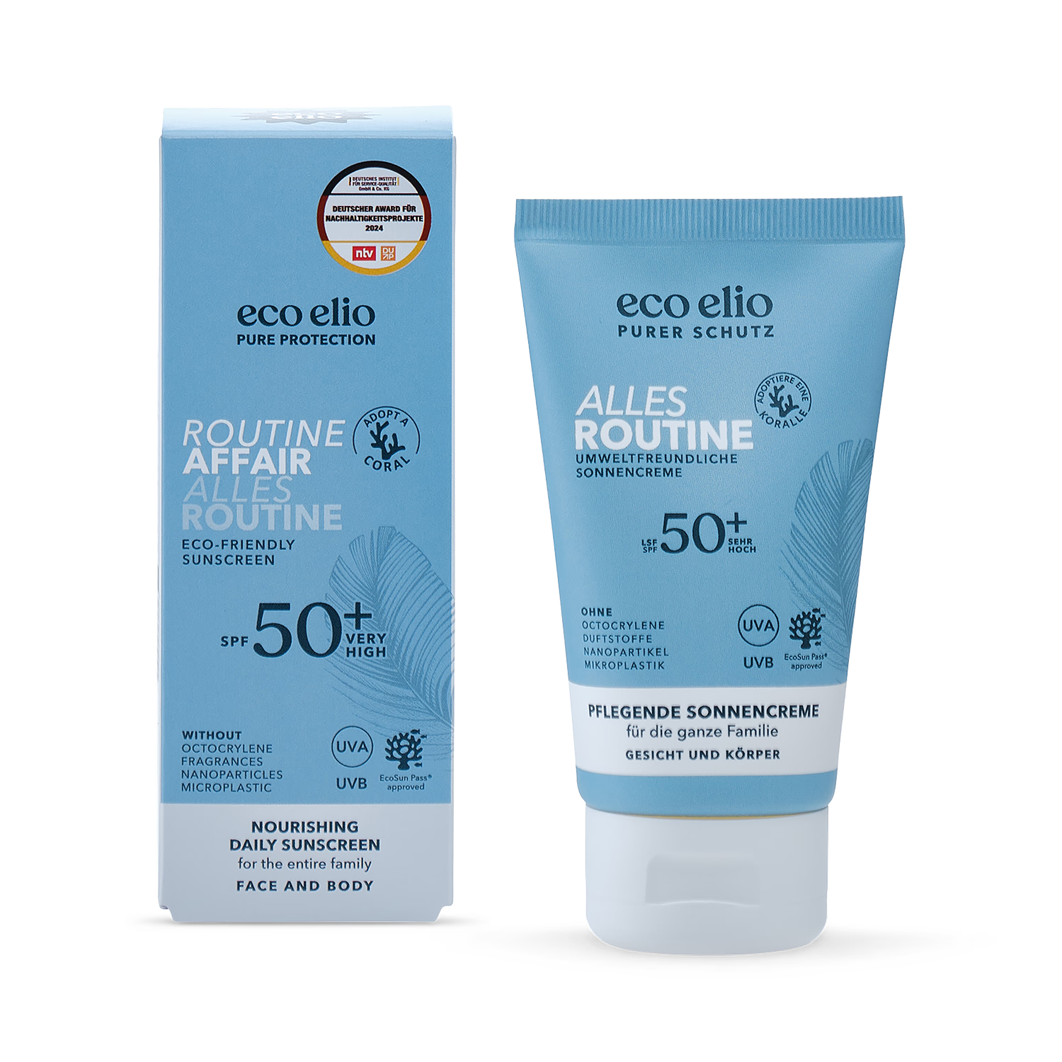 eco elio sunscreen SPF50+ (British brand)
