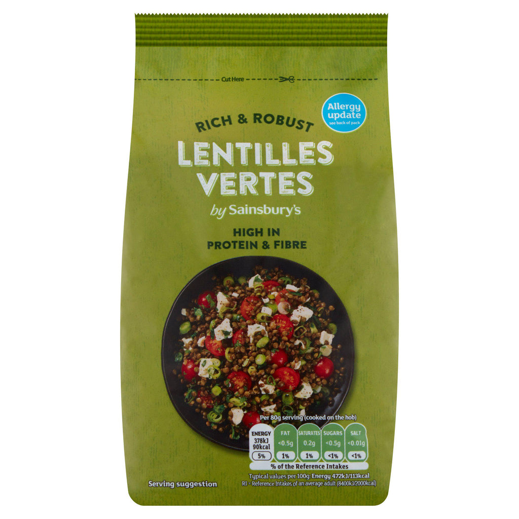 Sainsbury's Lentilles Vertes Bag 500g