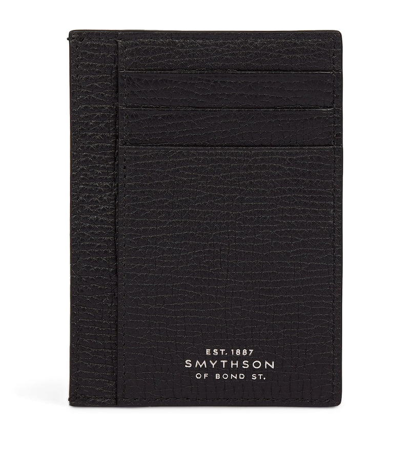 Smythson Ludlow calfskin card holder H8.5cm, imported from the UK