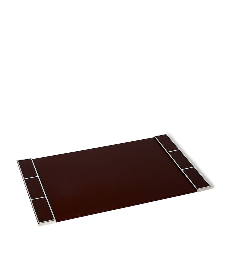 Ralph Lauren Home wood veneer desk blotter, imported from the UK