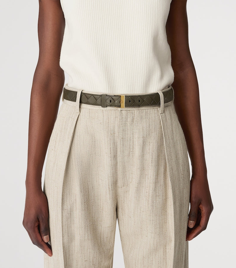 Bottega Veneta Intreccio belt, imported from the UK