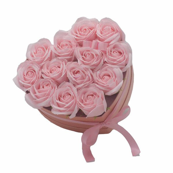 Merci Boutique soap bouquet pink roses heart (British brand)