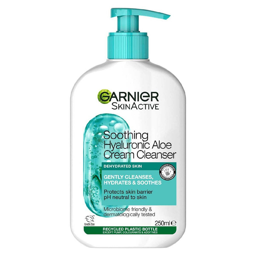 Garnier Skin Active – Hyaluronic Aloe Soothing Cream Cleanser 250ml