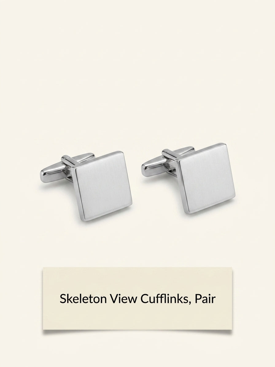 Cartier palladium-plated sterling silver cufflinks with screw detail (British brand)