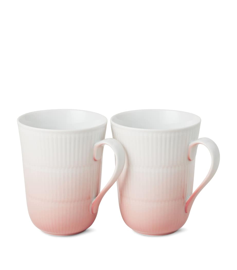 Royal Copenhagen Iris porcelain mug set (British brand)