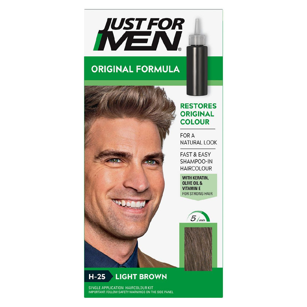 Just For Men Hair Colourant, Natural Light Brown