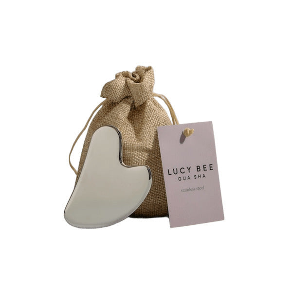 Lucy Bee Stainless Steel Gua Sha facial tool (British brand)