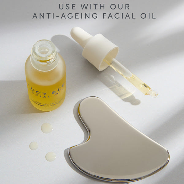 Lucy Bee Stainless Steel Gua Sha facial tool (British brand)