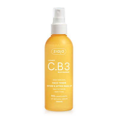 Superdrug Ziaja Vitamin C.B3 Niacinamide Face Toner Spray 190ml- Buy online at McGrocer