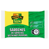 Tropical Sun Canadian Style Sardines in Soya Oil with Hot Peppers 106g GOODS Sainsburys   