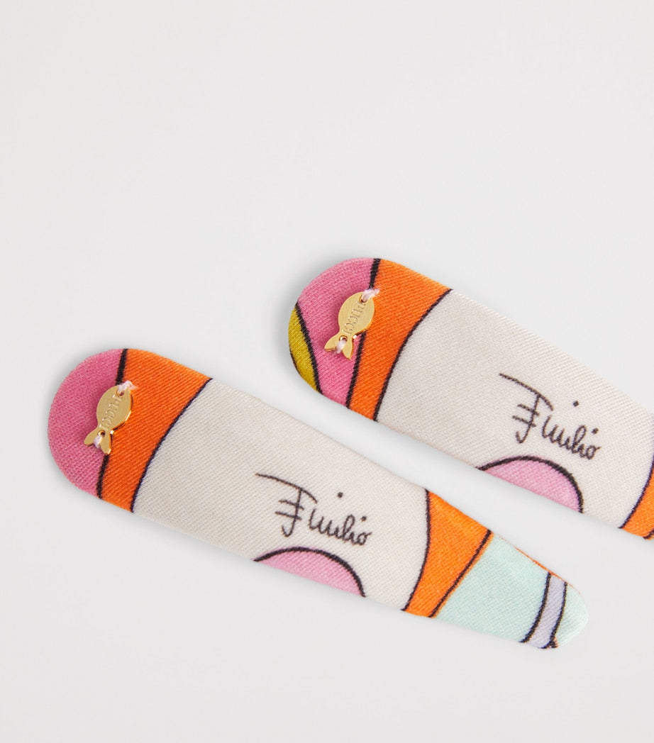 PUCCI printed hair clips set of 2 - British product