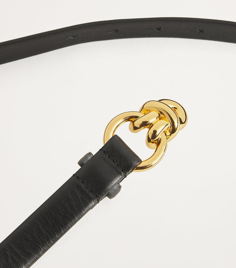 Sandro Paris leather chain buckle belt (British brand)