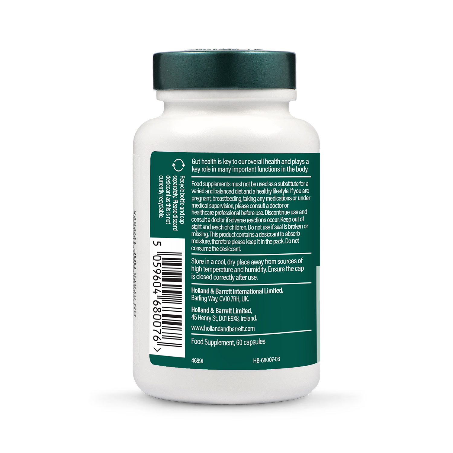 Holland & Barrett Live Friendly Bacteria 20 Billion 60 Capsules, UK version