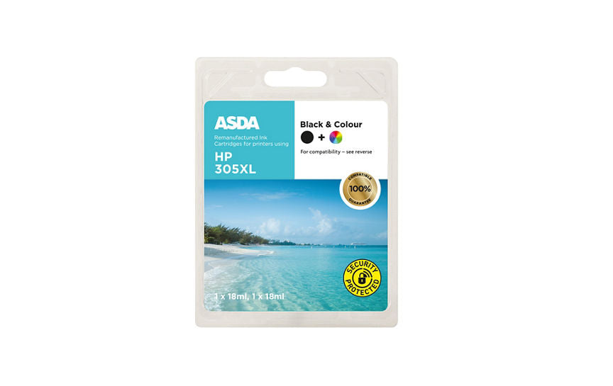 ASDA HP305XL Black & Colour Ink Cartridge