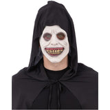 Smiffys white eyed smiling demon latex mask, UK version